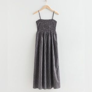 Other stories Smocked Strappy Maxi Dress